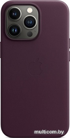 Чехол для телефона Apple MagSafe Leather Case для iPhone 13 Pro (темная вишня)