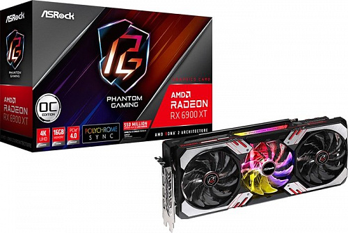 Видеокарта ASRock Radeon RX 6900 XT Phantom Gaming D OC 16GB GDDR6