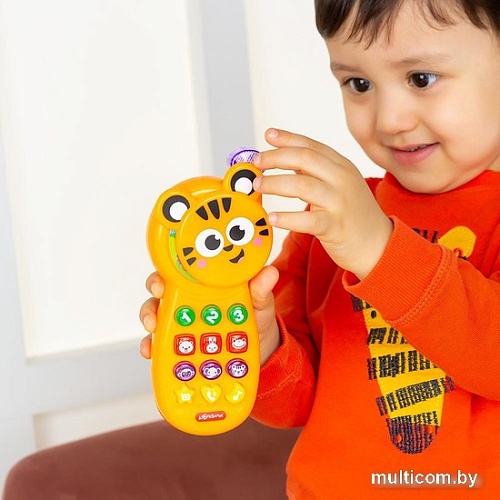 Развивающая игрушка Азбукварик Тигренок. Музыкальный телефончик 3135