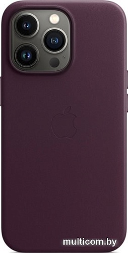 Чехол для телефона Apple MagSafe Leather Case для iPhone 13 Pro (темная вишня)