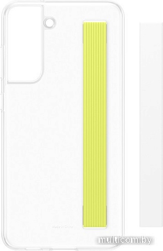 Чехол для телефона Samsung Slim Strap Cover S21 FE (белый)