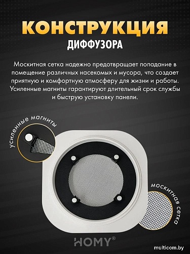 Вентиляционная решетка HOMY AIR круглый A100BT d150 (черная)