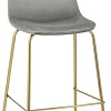 Стул Stool Group Валенсия SN полубарный OS-001CB HLR-18 (велюр серый/золотые ножки)