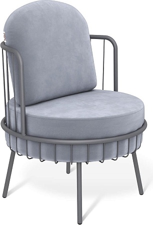 Диван Sheffilton SHT-DS286 (стальной серый/каттара/графит муар)