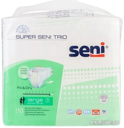 Подгузники Seni Super Trio L (10 шт)