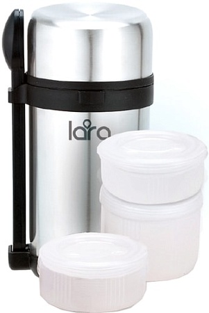 Термос для еды Lara LR04-52 1.5л (серебристый)