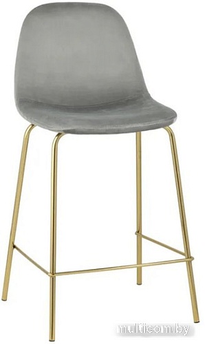 Стул Stool Group Валенсия SN полубарный OS-001CB HLR-18 (велюр серый/золотые ножки)