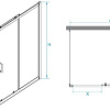 Душевой уголок RGW PA-74B 410874140-14 140x100 (черный/прозрачное стекло)