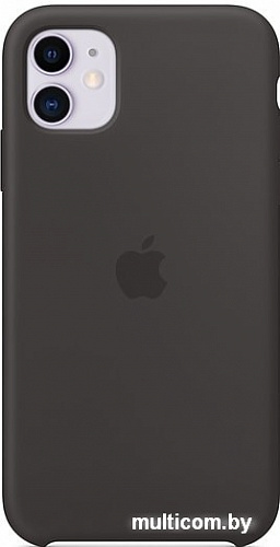 Чехол Apple Silicone Case для iPhone 11 (черный)