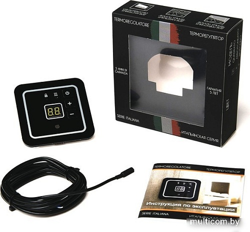 Терморегулятор ЭргоЛайт ТР-ARROTONDATO (черный)