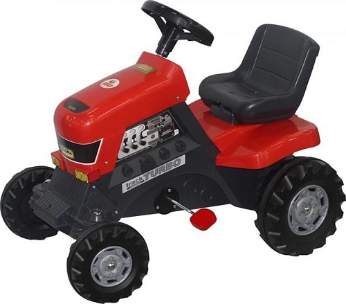 Педальная машинка Полесье Каталка-трактор с педалями Turbo [52674]