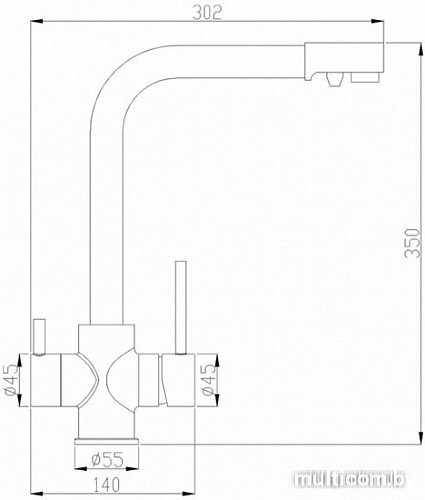 Смеситель ZorG SH 552 CR