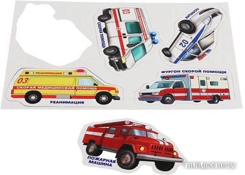 Развивающая игра Умные игры С липучками Специальная техника 4690590134283