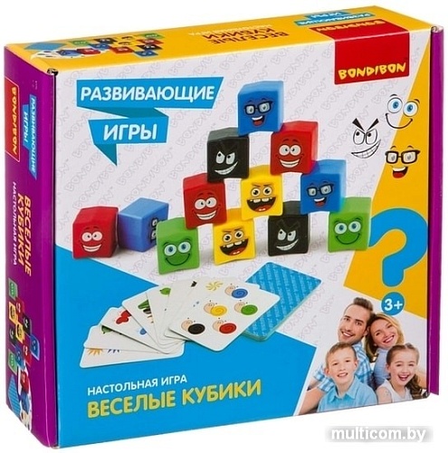 Кубики Bondibon Веселые кубики ВВ4171