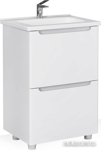 Raval Тумба под умывальник Raval Easy 60 напольный Eas.01.60/N/W/RL (белый)