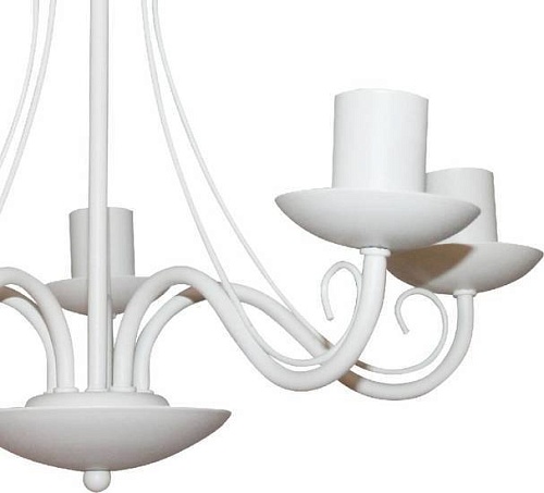 Люстра средней высоты Элетех Классик 151 НПБ 01-5х60-141 1005404788 (белый муар)