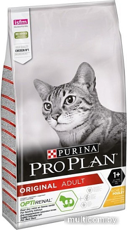 Сухой корм для кошек Pro Plan Original Adult OptiRenal с курицей 10 кг