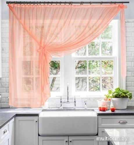 Тюль Nivasan Лейла-6 2.9x1.7 м (персик)