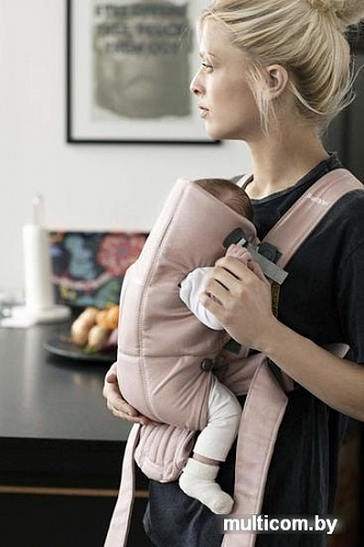 Рюкзак-переноска BabyBjorn Mini Cotton (dusty pink)