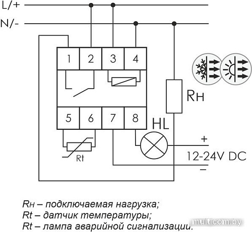 Реле температуры Евроавтоматика F&F RT-820M-RTC EA07.001.020