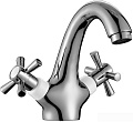 Смеситель Decoroom DR46011 (хром/белый)