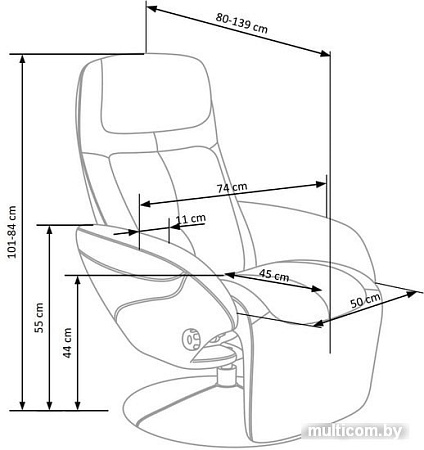 Кресло Halmar Optima 2 (бежевый)