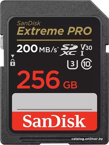 Карта памяти SanDisk Extreme PRO SDXC SDSDXXD-256G-GN4IN 256GB