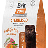 Сухой корм для кошек Brit care Cat Sterilised Weight Control с рыбой и индейкой 1.5 кг