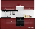 Кухня Сивирин-Компани Клео глосс 2.6 (бургундский глянец\бургундский глянец)