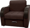 Кресло Сириус Лидер-1 НПБ 105x110 (Eva 04 велюр темно-коричневый)