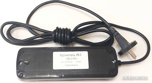 Удлинитель Тифлос У6-3 (5м, черный)