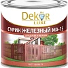 Краска Dekor Сурик железный МА-15 для дерева и металла 0.8 кг