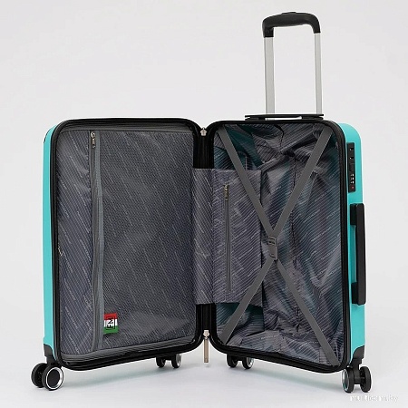 Чемодан-спиннер Francesco Molinary 197-PP1906/2-20BIR (бирюзовый)