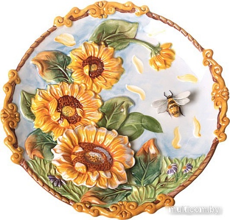 Декоративная тарелка Lefard Подсолнухи 59-567