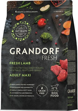 Сухой корм для собак Grandorf Adult Maxi Breeds Fresh Lamb&Sweet Potato 10 кг