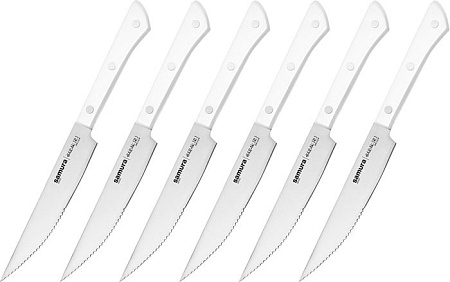Набор ножей для стейка Samura Harakiri SHR-0260W