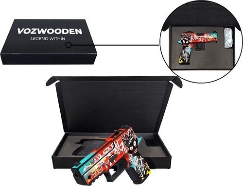 Пистолет игрушечный VozWooden Active P250/P350 Тег Король 2002-0303