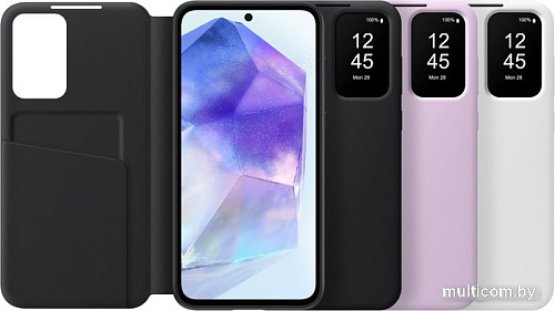 Чехол для телефона Samsung Smart View Wallet Case Galaxy A55 (лавандовый)