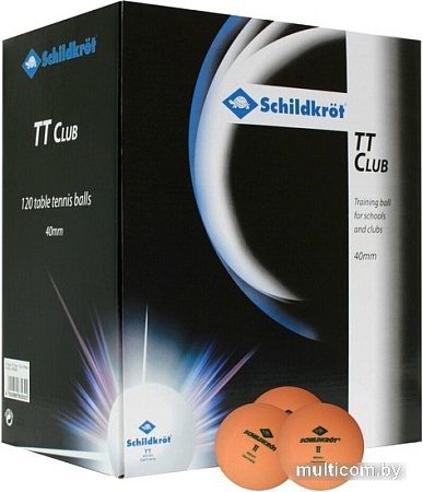 Мяч для настольного тенниса Donic-Schildkrot 2T-Club 608538 (120 шт, оранжевый)