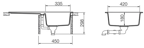 Кухонная мойка TEKA Simpla 45 B-TG carbon (40144517)
