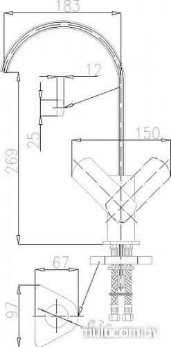 Смеситель Armatura Korund 4003-915-00