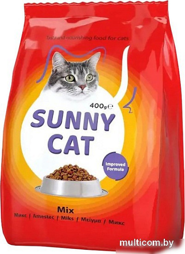 Сухой корм для кошек Sunny Cat Mix (с курицей и печенью) 400 г