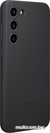 Чехол для телефона Samsung Leather Case S23+ (черный)