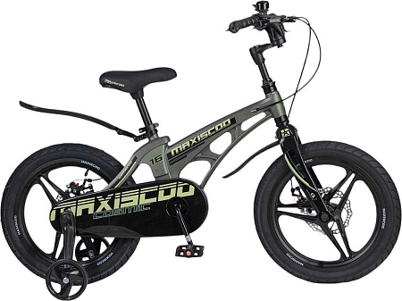 Детский велосипед Maxiscoo Cosmic Deluxe 16 2025 MSC-C1642D (темный малахит, разобранный)