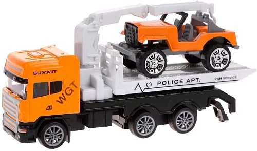 Набор Пламенный мотор Эвакуатор с мини машинкой 870535 (желтый)