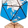 Сборная модель EWA Глобус-икосаэдр (синий)
