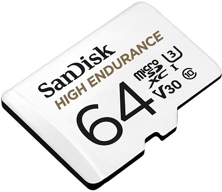 Карта памяти SanDisk High Endurance microSDXC SDSQQNR-064G-GN6IA 64GB (с адаптером)