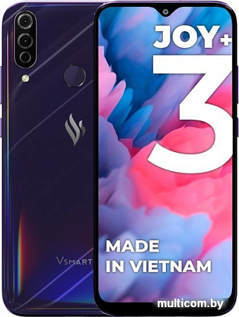 Смартфон Vsmart Joy 3+ 4GB/64GB (пурпурный топаз)