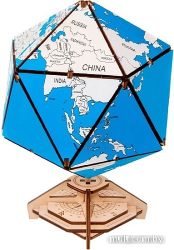 Сборная модель EWA Глобус-икосаэдр (синий)