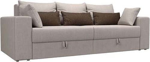 Диван Mebelico Майами 128 114662 (рогожка, бежевый)